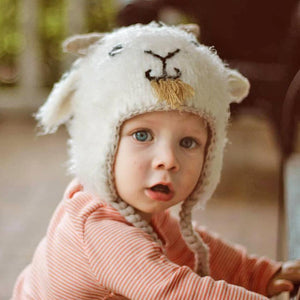 Goat Earflap Beanie Hat - Beanie Hats