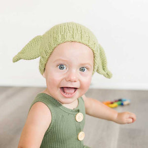 Green Alien Knit Beanie Hat - Beanie Hats