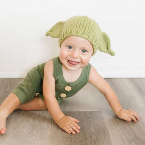 Green Alien Knit Beanie Hat - Beanie Hats