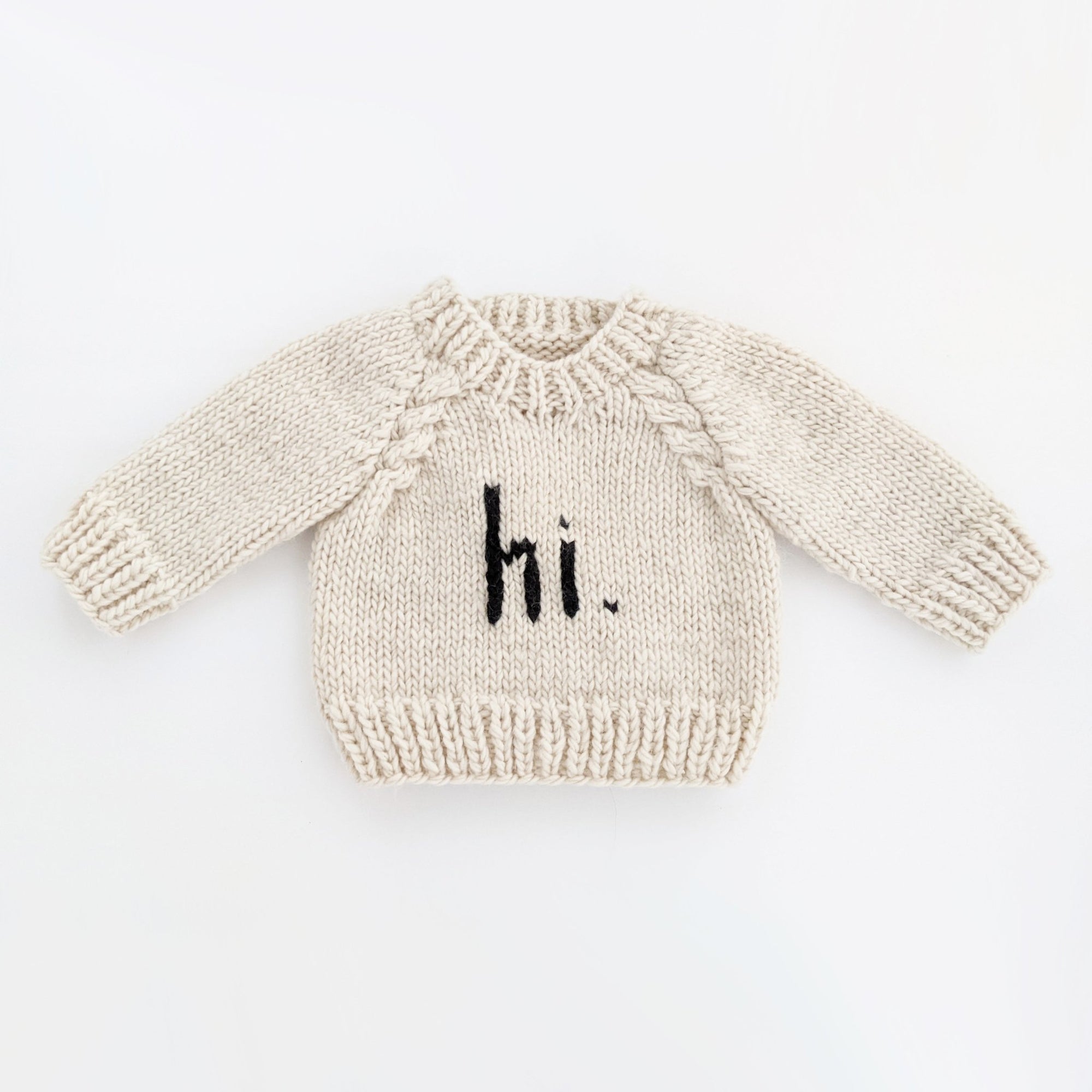 hi. Crew Neck Sweater - Sweaters