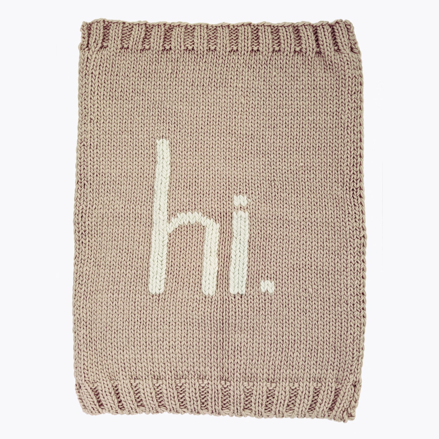 hi. Hand Knit Blanket Pebble - Swaddling & Receiving Blankets