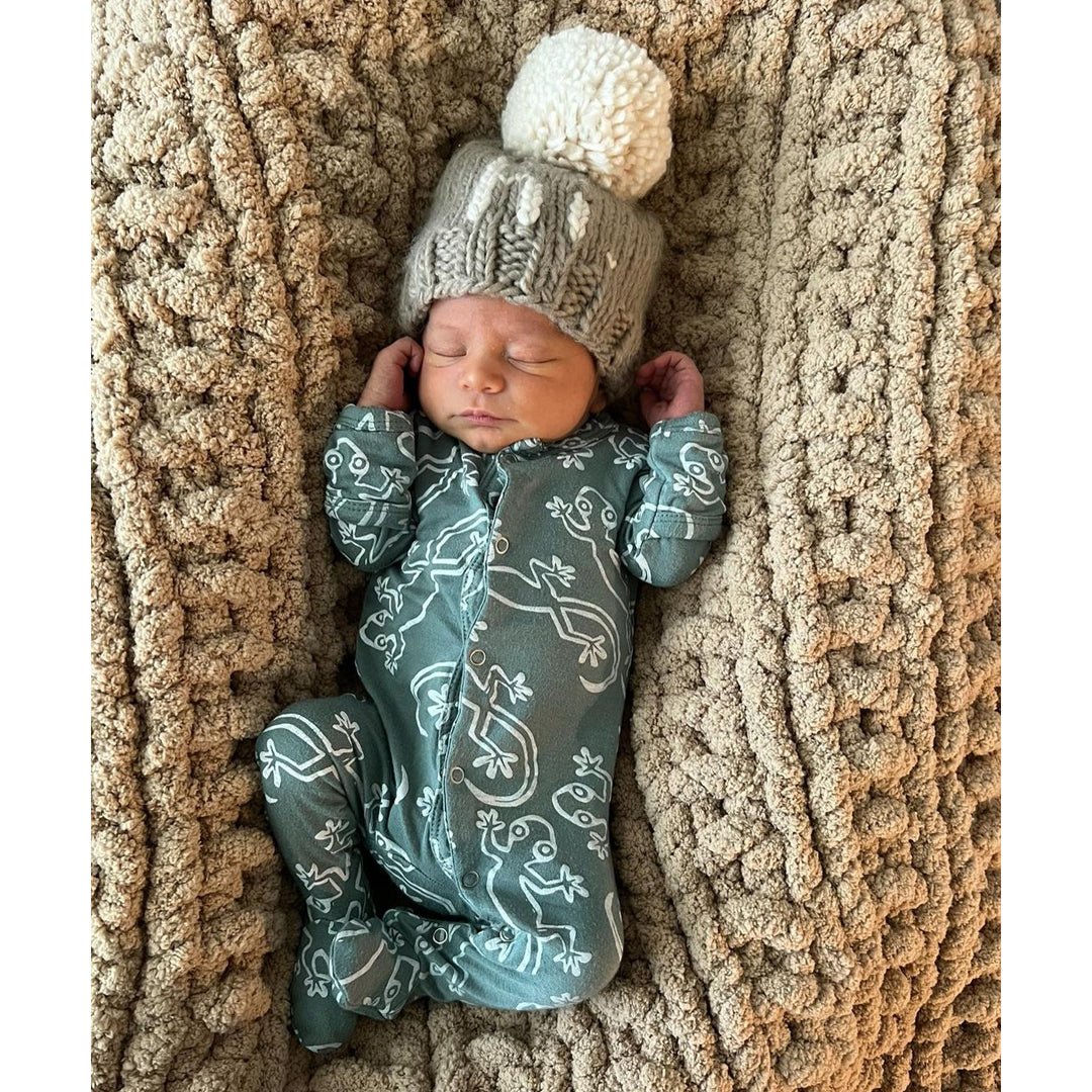 hi. Pebble Brown Hand Knit Beanie Hat - Beanie Hats