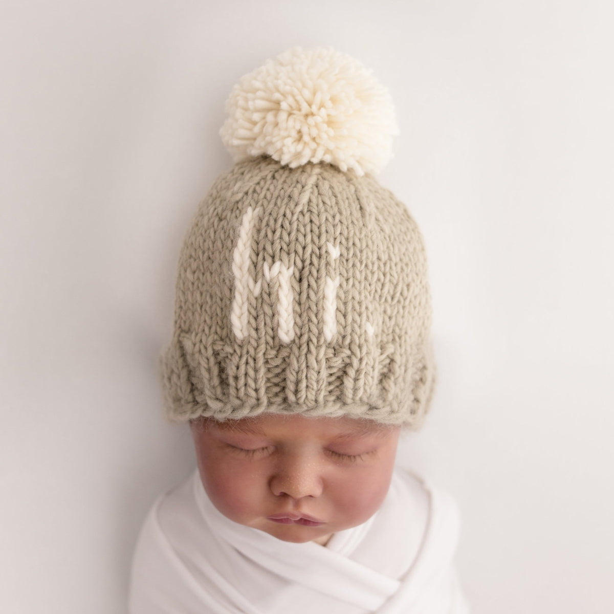hi. Pebble Brown Hand Knit Beanie Hat - Beanie Hats