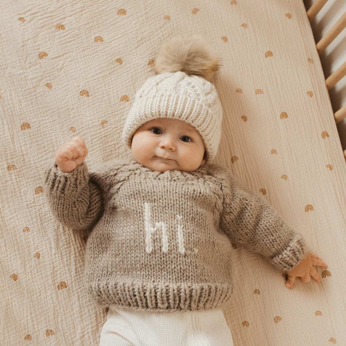Gender Neutral Knit Baby and Toddler Sweaters Huggalugs