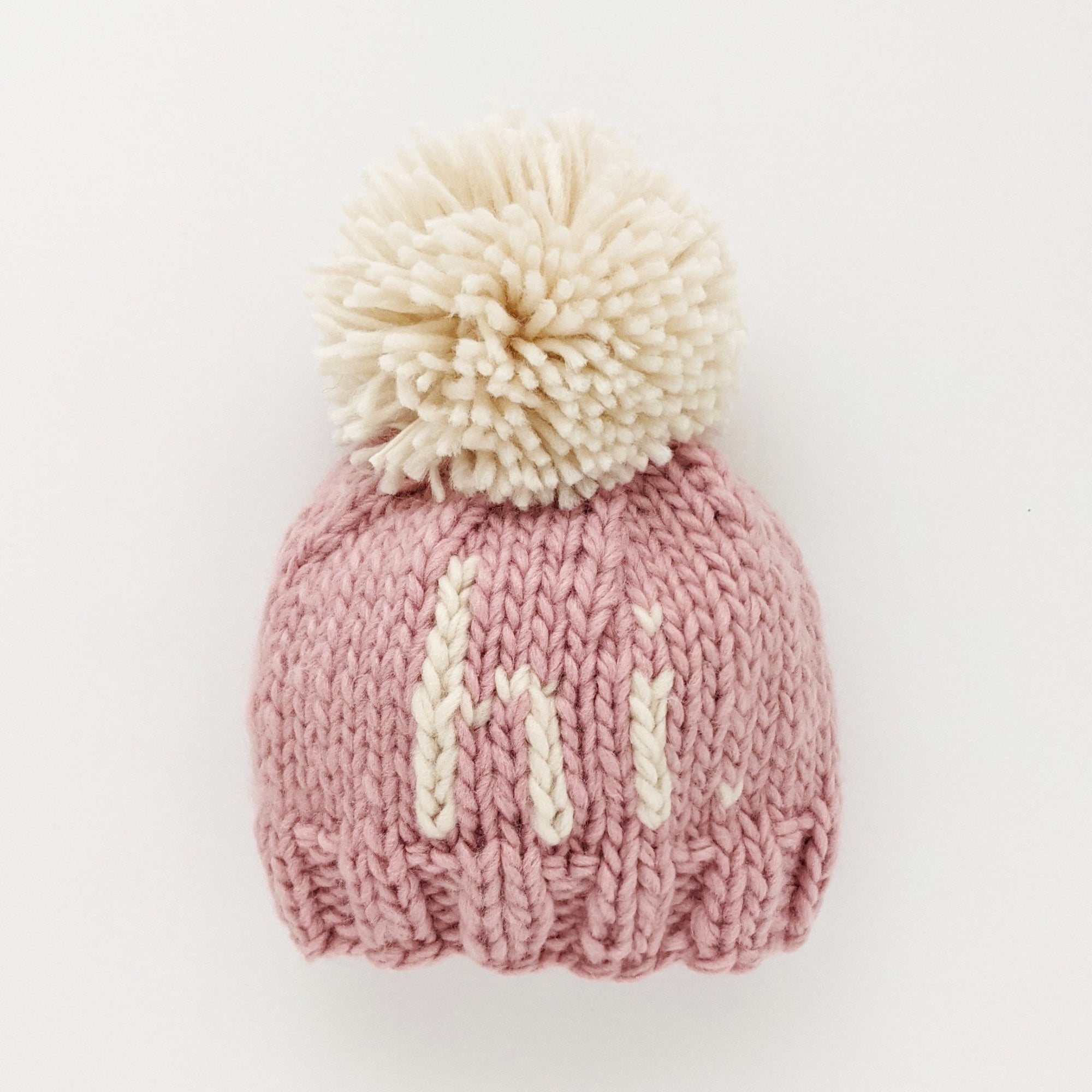 hi. Rosy Hand Knit Beanie Hat - Beanie Hats