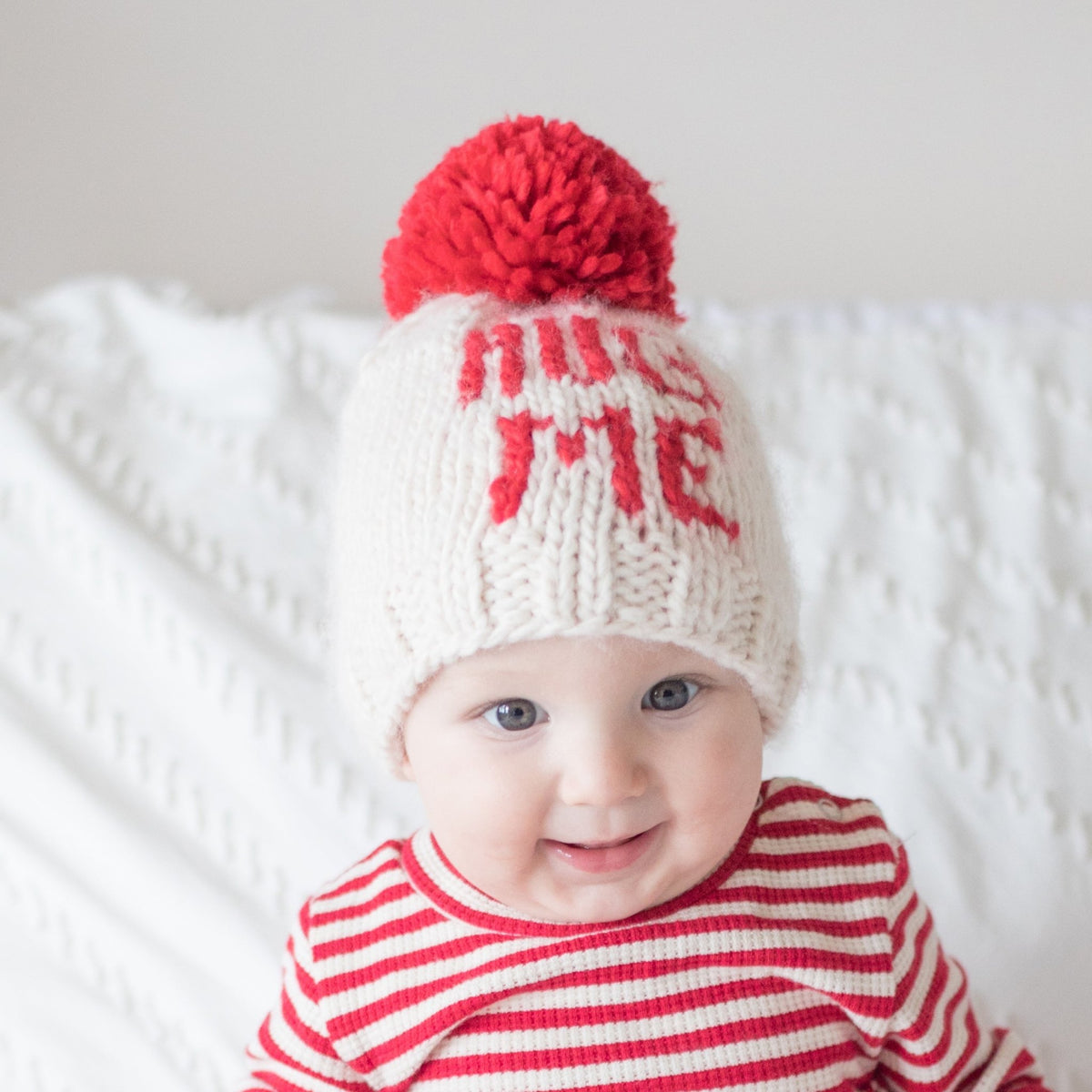 Hug Me Valentine Knit Beanie Hat Ships 12/1-12/30 - Beanie Hats