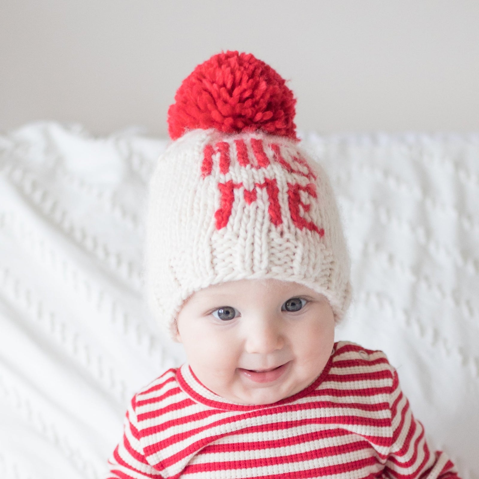 Hug Me Valentine Knit Beanie Hat Ships 12/1-12/30 - Beanie Hats