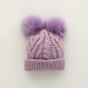 Lilac Fluffer Beanie Hat - Beanie Hats