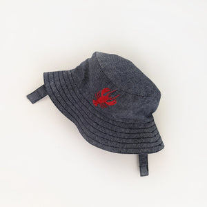 Lobster UPF 25+ Chambray Bucket Hat for Babies and Toddlers - Sunhat