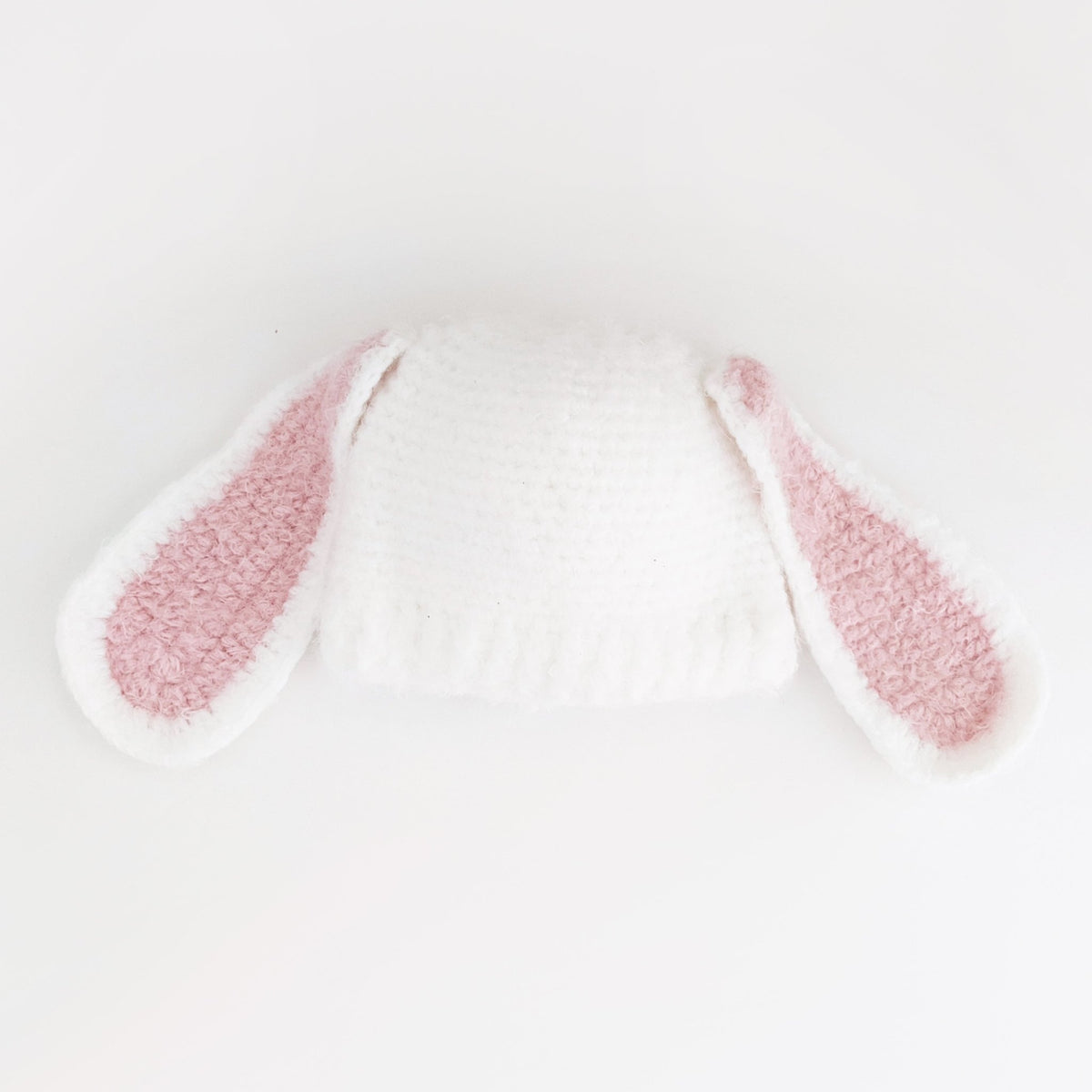 Lop Ear Bunny White Beanie Hat - Beanie Hats