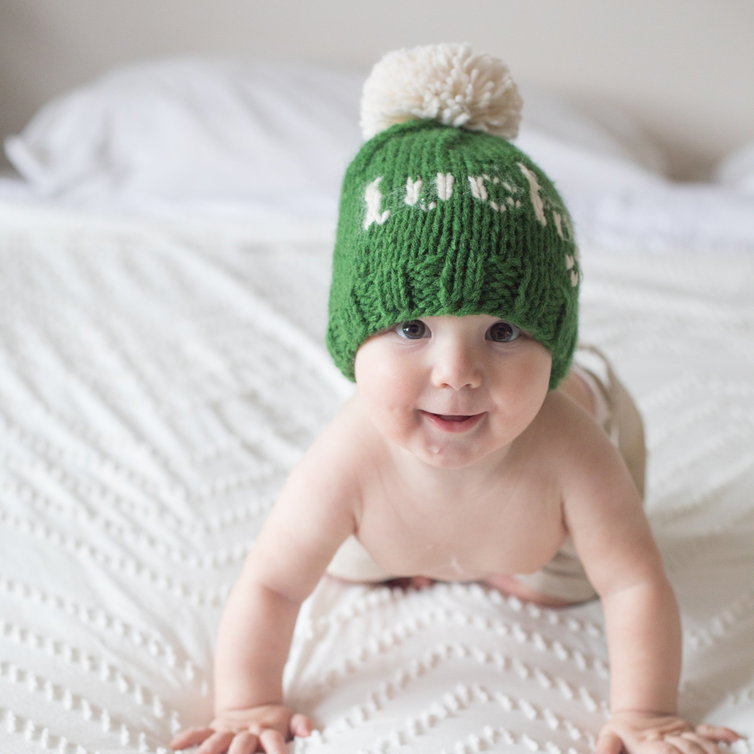 Lucky St. Patrick s Day Hand Knit Beanie Hat Huggalugs