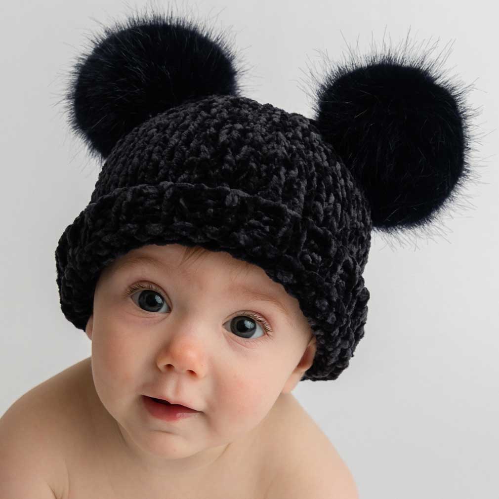 Midnight Chenille Beanie Hat for Babies, Toddlers & Kids - Beanie Hats