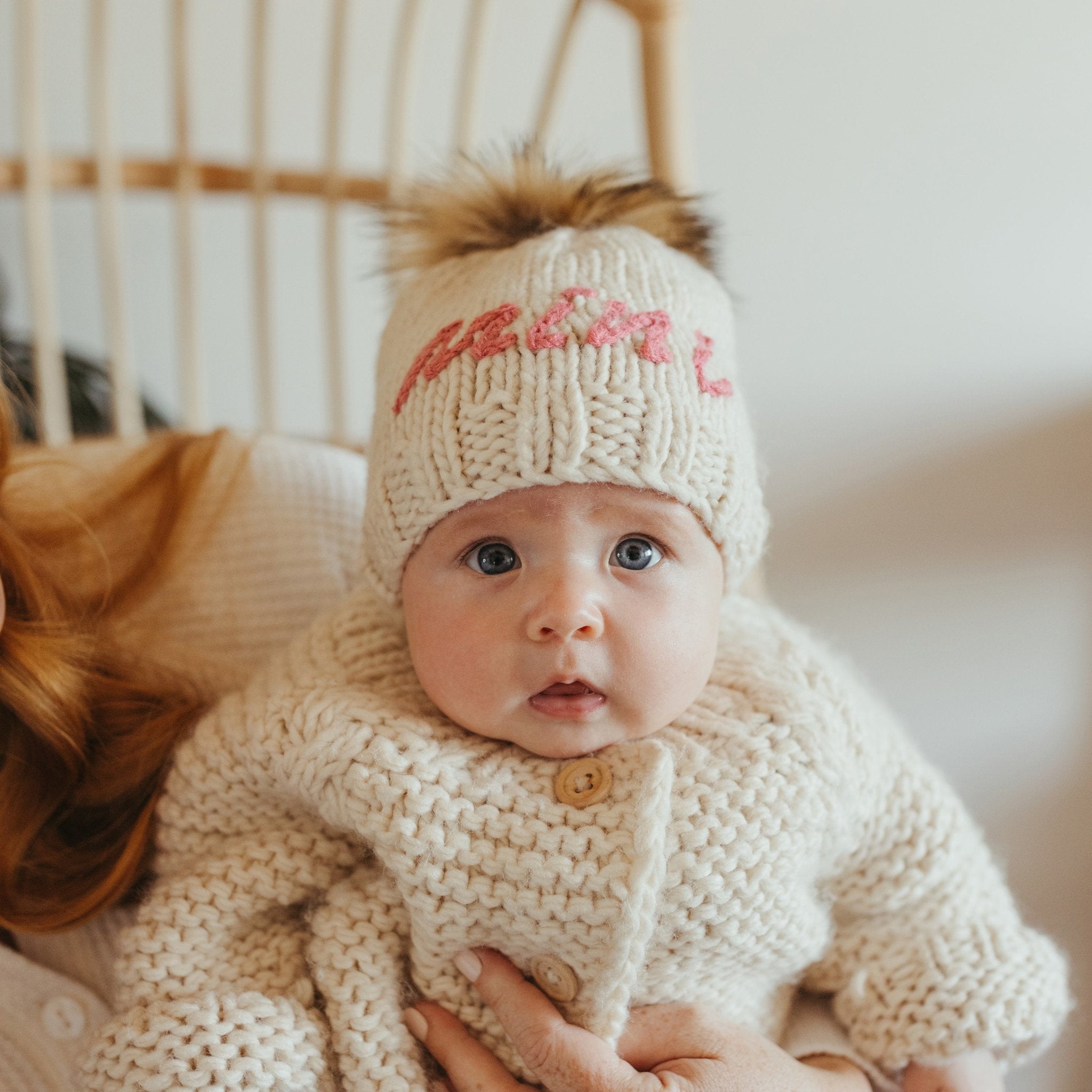 Huggalugs Champagne Chenille Beanie Hat S (0-6 Months)