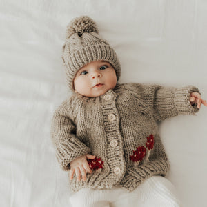 Mushroom Cardigan Sweater - Sweaters