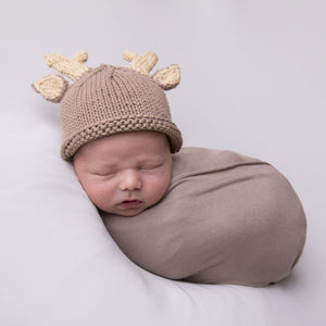 Newborn Buck Beanie Hat - Newborn Knits