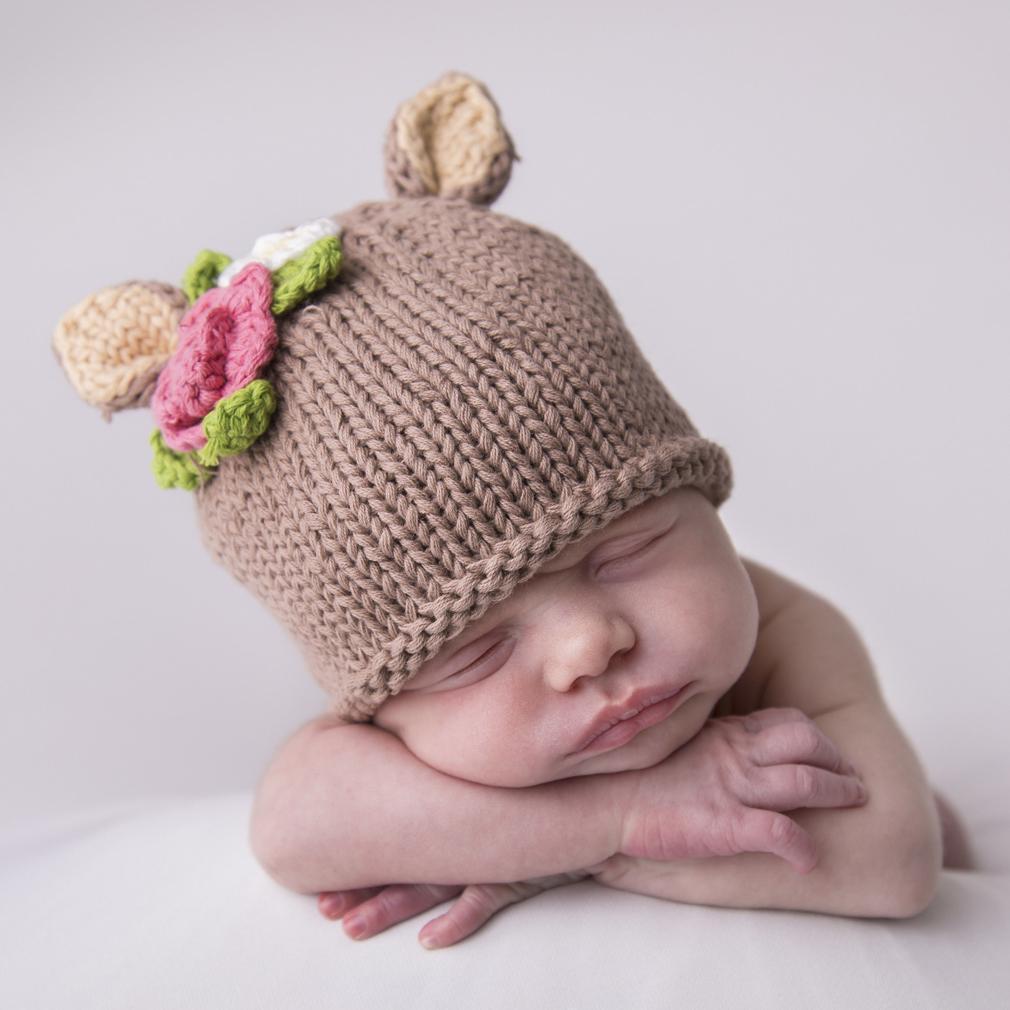 Newborn Doe Beanie Hat - Newborn Knits