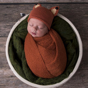Newborn Fox Beanie Hat - Newborn Knits