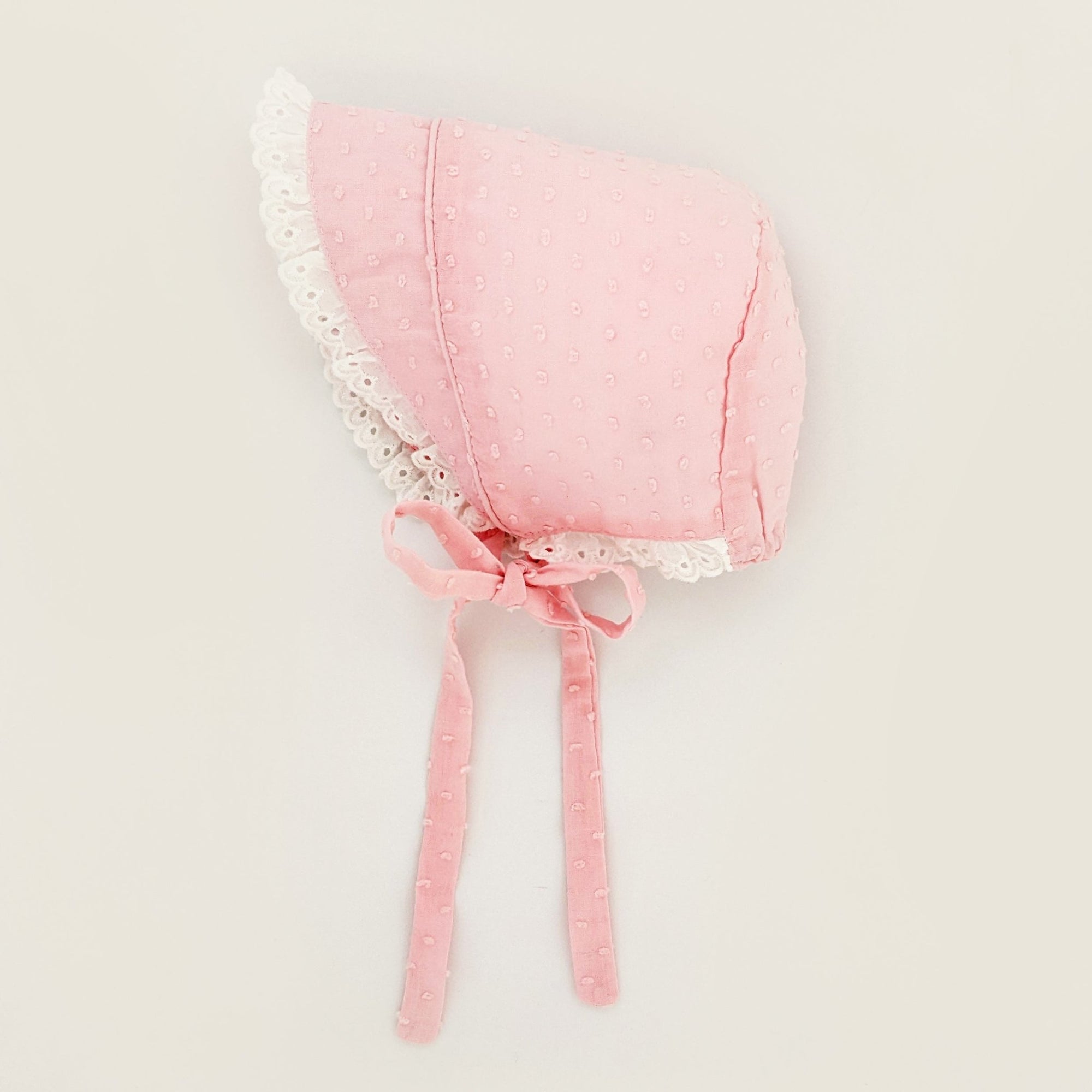 Pink Clip Dot Bonnet - bonnets