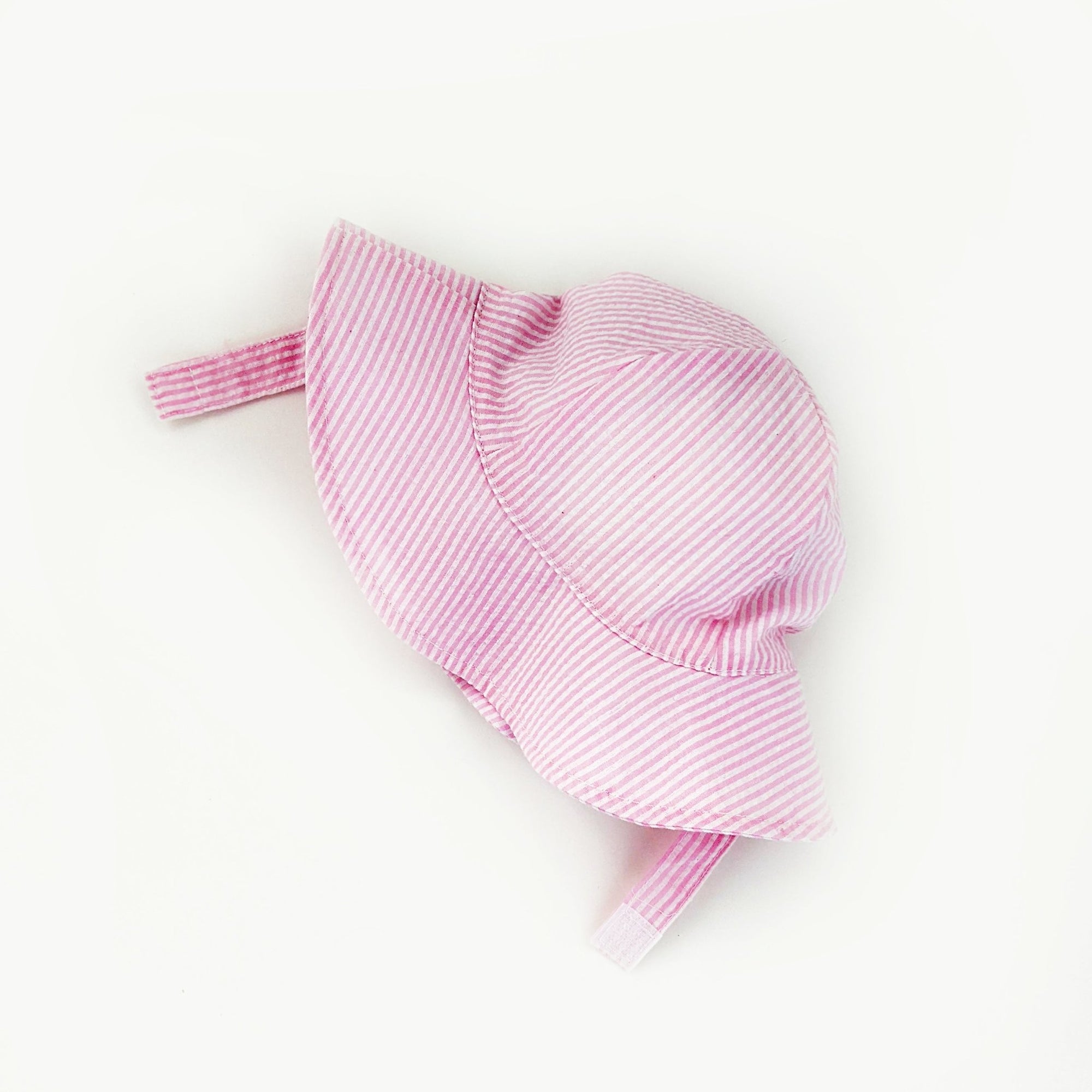 Pink Stripe UPF 25+ Seersucker Sunhat - Sunhat