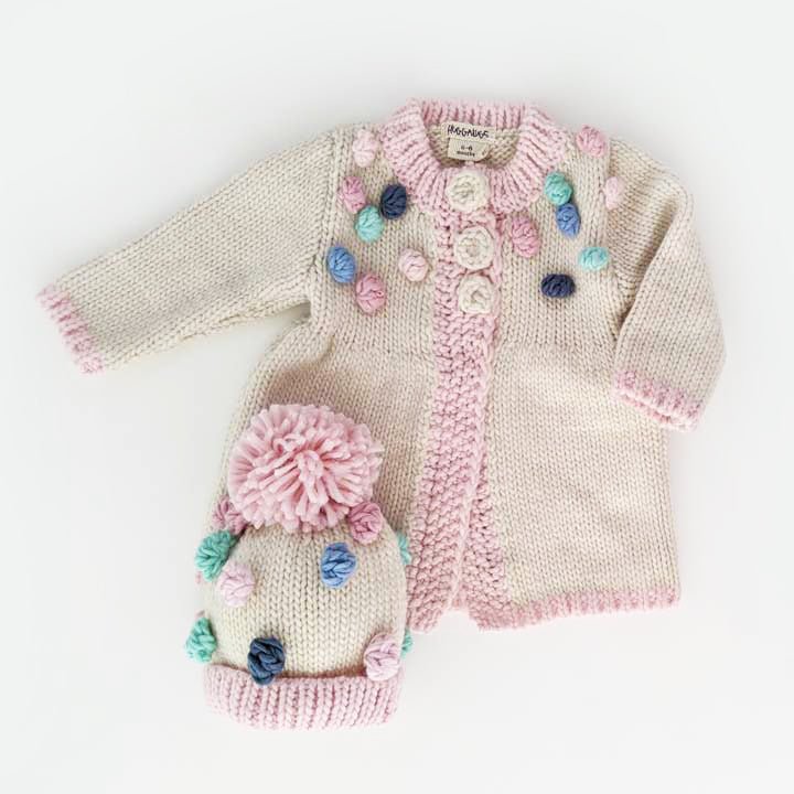 Girls popcorn cardigan top