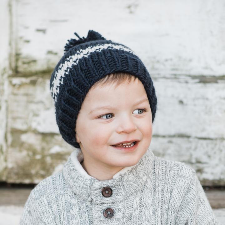 Beanie with patch (232B22M90008) for Boys