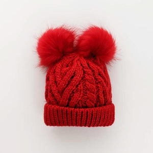 Red Fluffer Beanie Huggalugs Kids - & Toddlers for Hat Babies