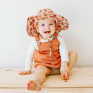 Retro Blooms Sunhat UPF 50+ with Adjustable Breakaway Strap - Sunhat