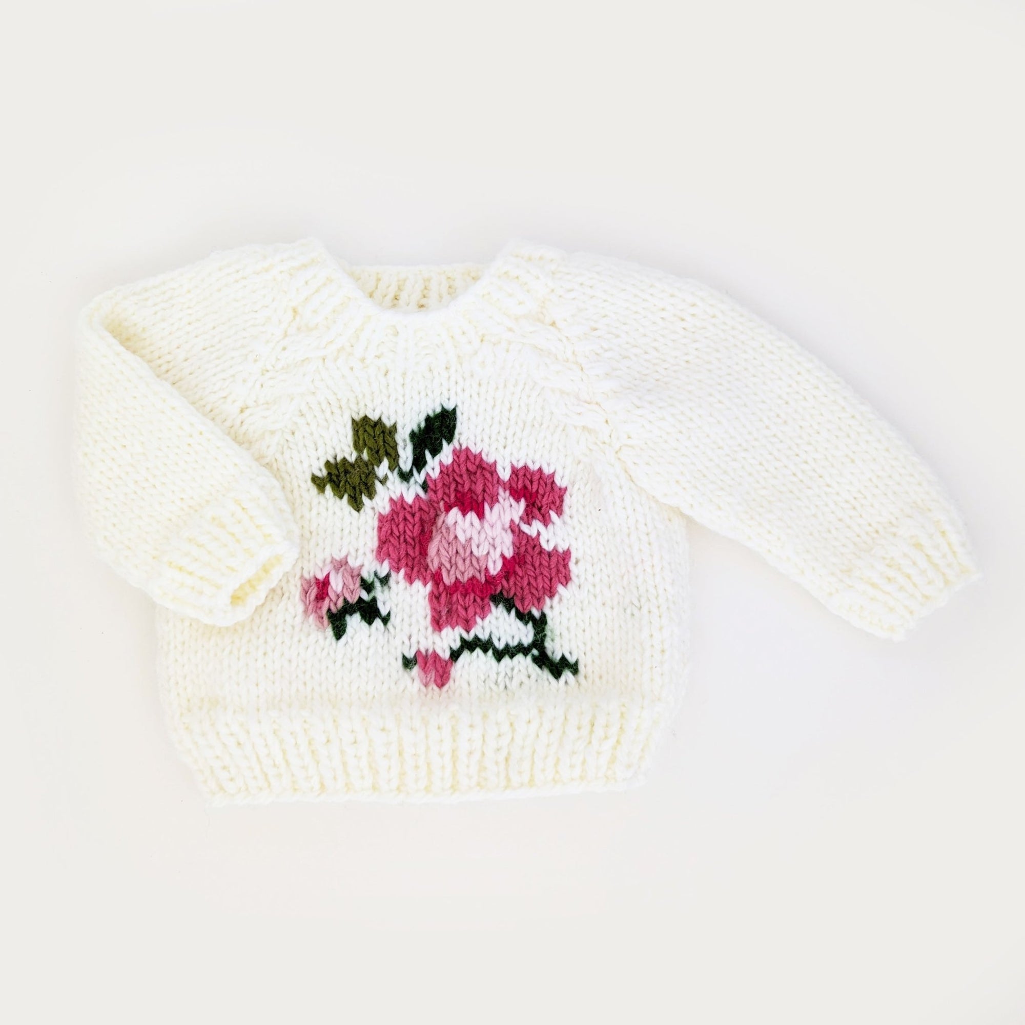 Rose Crew Neck Sweater for Baby & Toddler - Sweaters