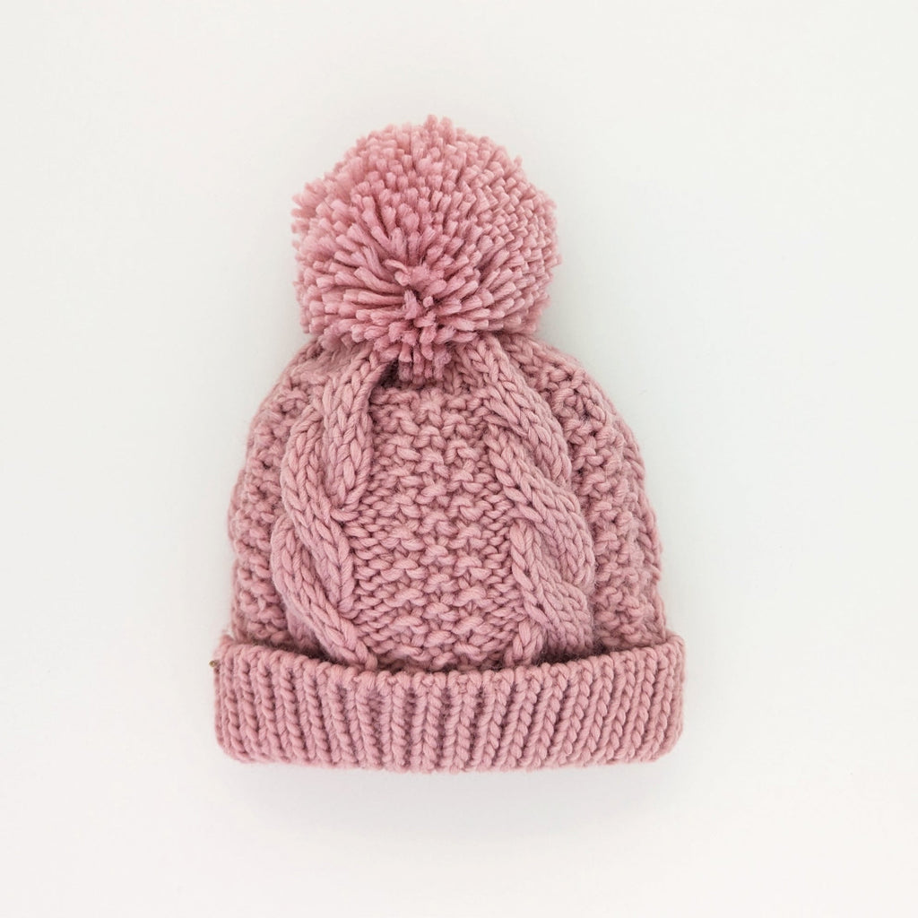 rosy-pink-cable-beanie-hat-for