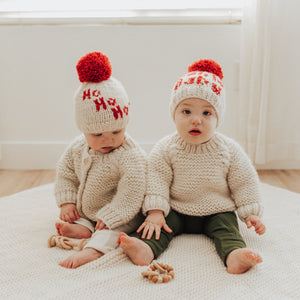 Santa Baby Hand Knit Beanie Hat - Beanie Hats