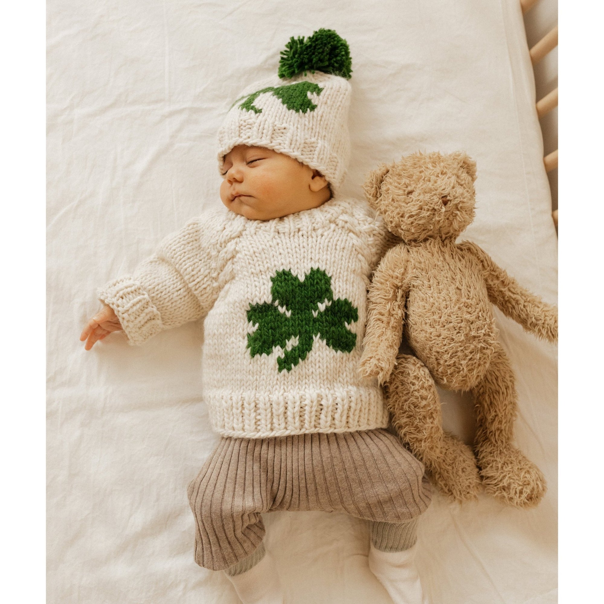 Shamrock Crew Neck Sweater - Sweaters