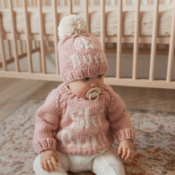 Ski Bum Rosy Beanie Hat - Huggalugs