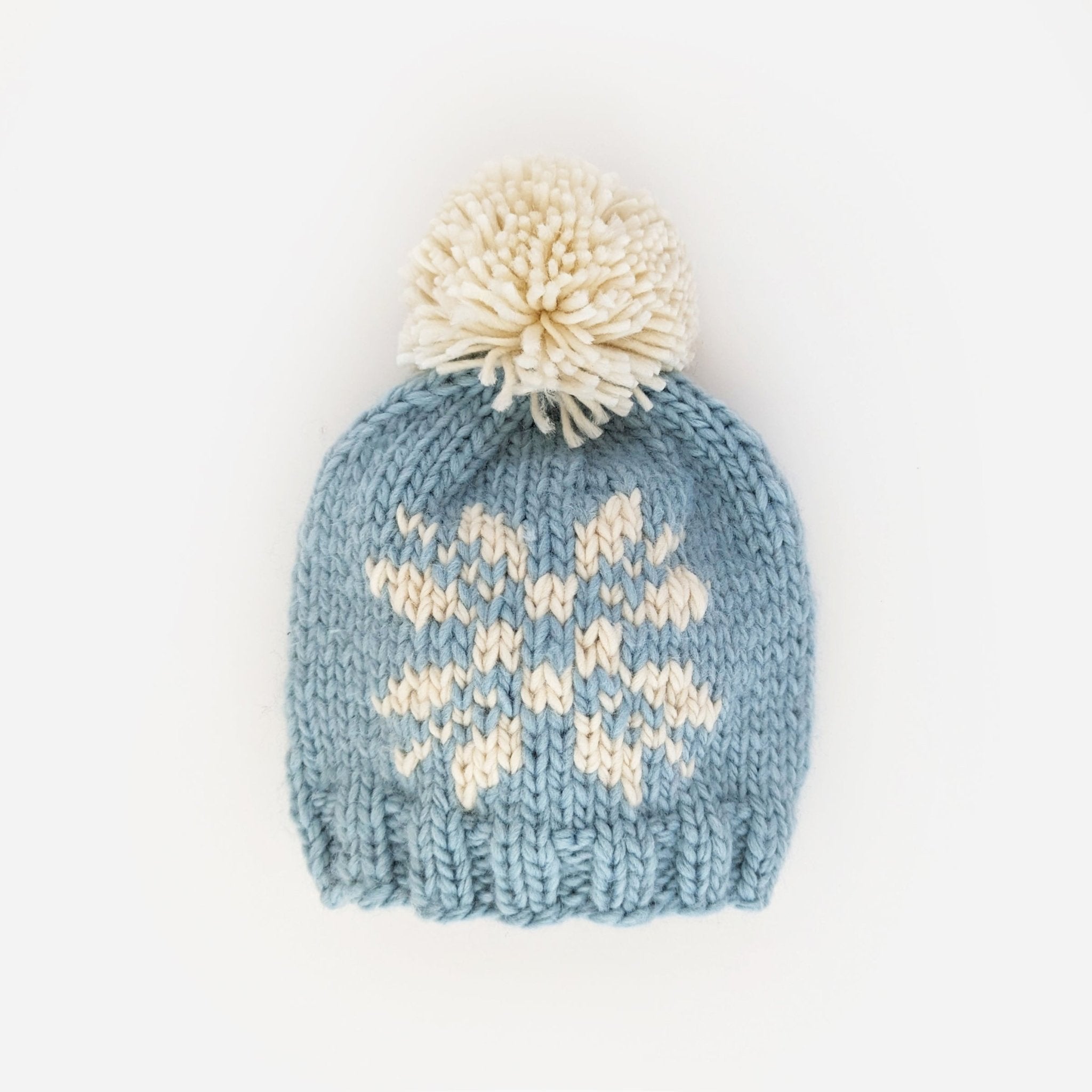 Snowflake Surf Blue Beanie Hat for Baby & Kids - Huggalugs