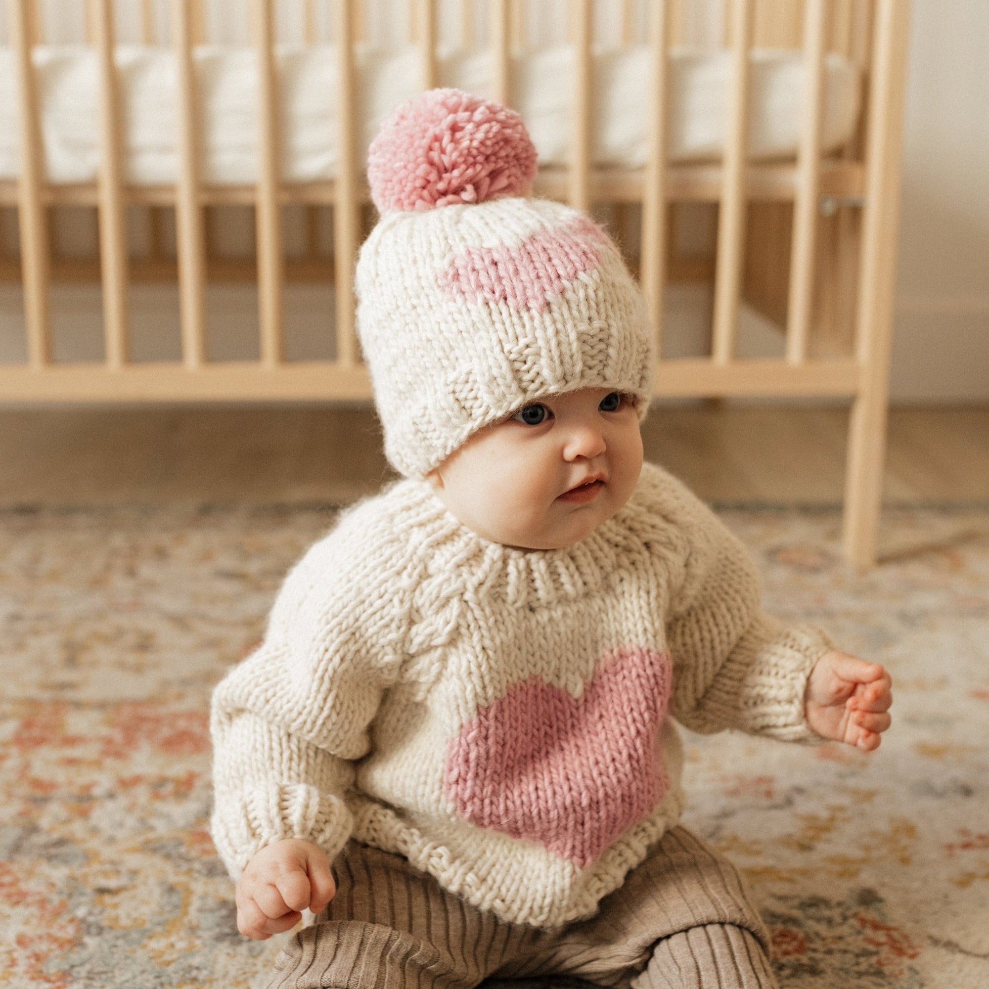 Sweetheart Crew Neck Sweater - Sweaters