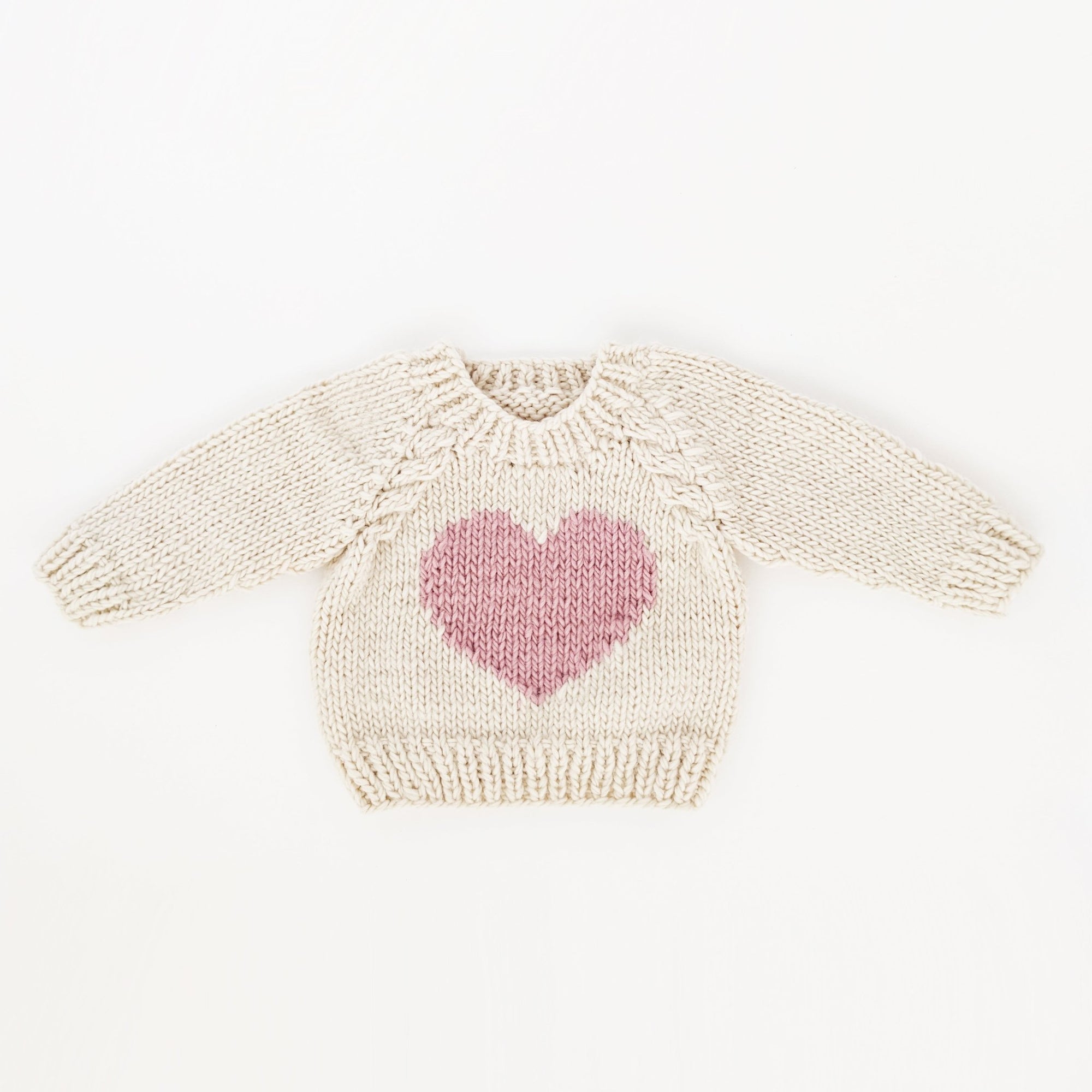 Sweetheart Crew Neck Sweater - Sweaters