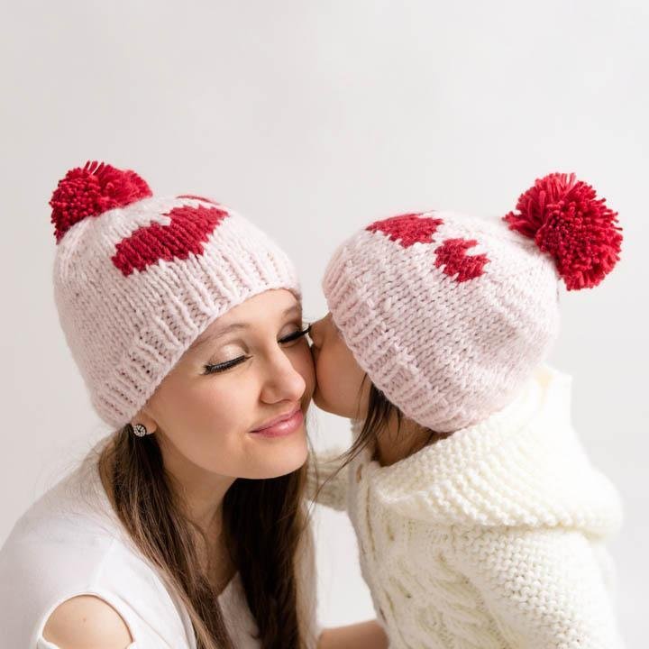 Sweetheart Knit Beanie Hat - Beanie Hats