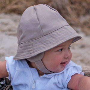 Tyrolean Sand UPF 50+ Hat with Chinstrap for Babies and Toddlers - Sunhat