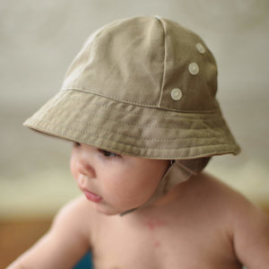 Tyrolean Sand UPF 50+ Hat with Chinstrap for Babies and Toddlers - Sunhat