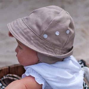Tyrolean Sand UPF 50+ Hat with Chinstrap for Babies and Toddlers - Sunhat