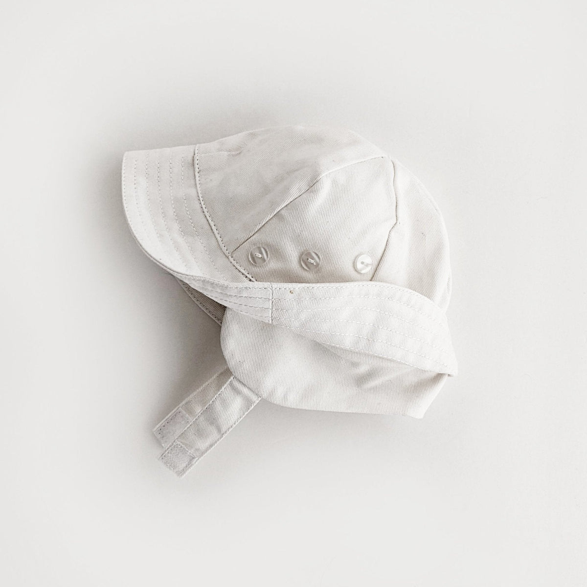 Tyrolean White UPF 50+ Hat with Chinstrap for Babies &amp; Toddlers - Sunhat