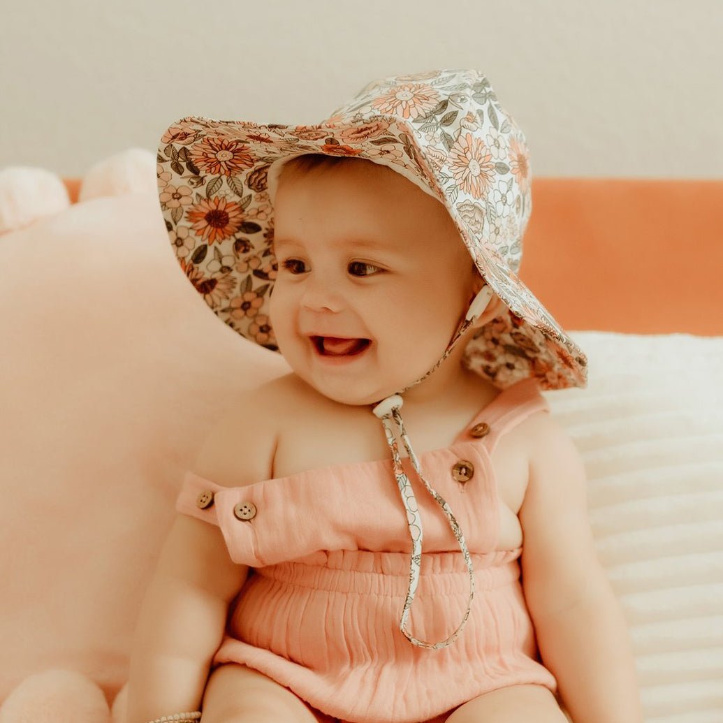 Vintage Flora Sunhat UPF 50+ with Adjustable Breakaway Strap - Sunhat