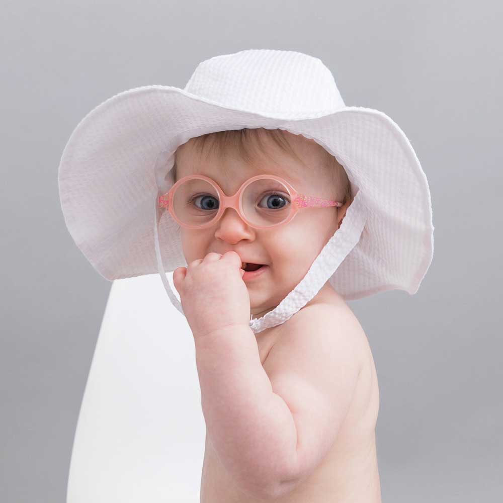 White Seersucker UPF 25+ Sunhat - Sunhat