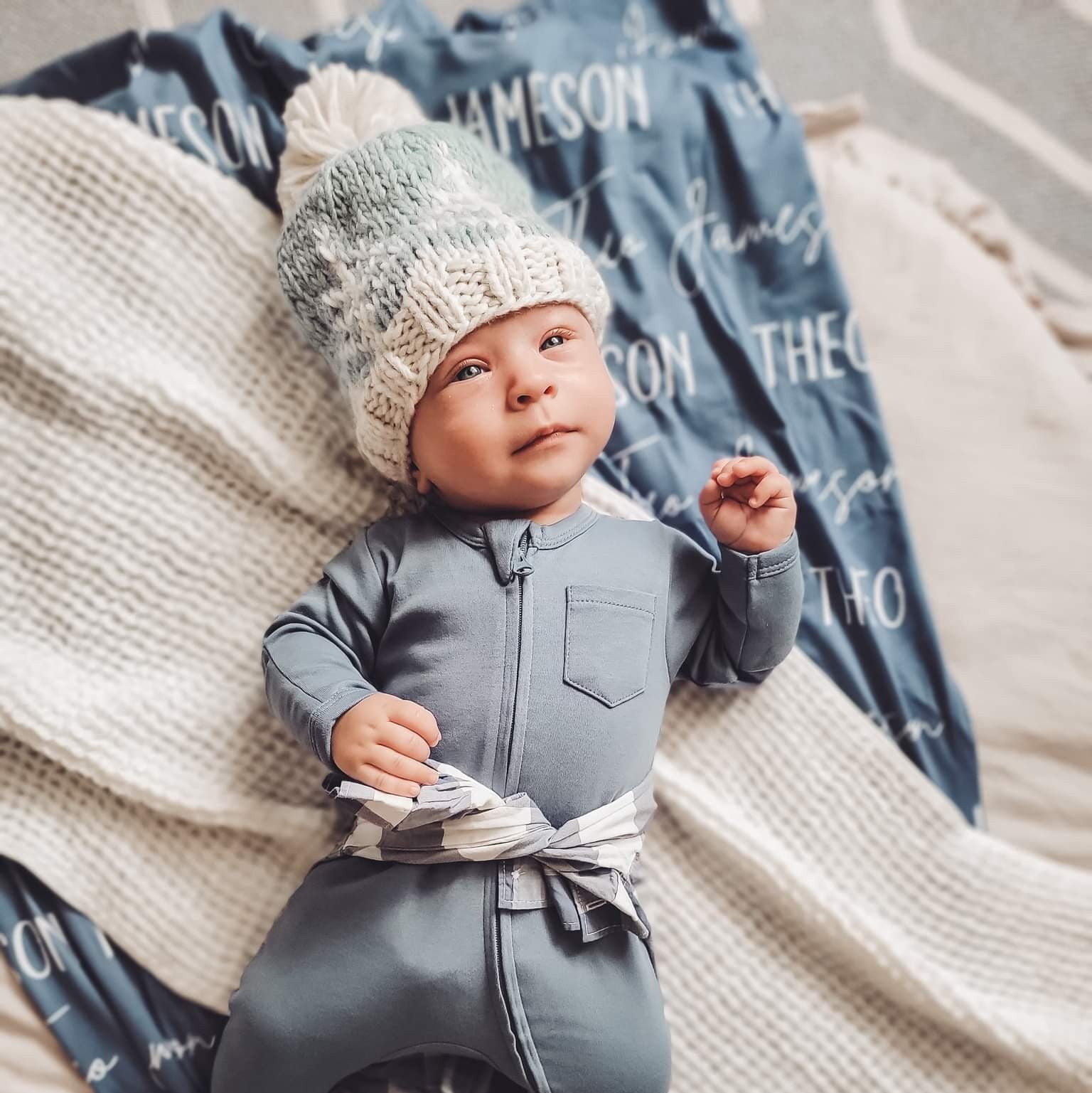 Winter Forest Knit Beanie Hat - Beanie Hats