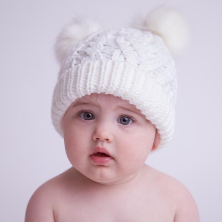 Baby hat White - Poetree Kids - Poetree Kids
